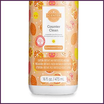Sunkissed Citrus Scentsy Counter Cleaner Bottom