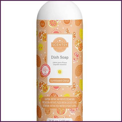 Sunkissed Citrus Scentsy Dish Soap Middle