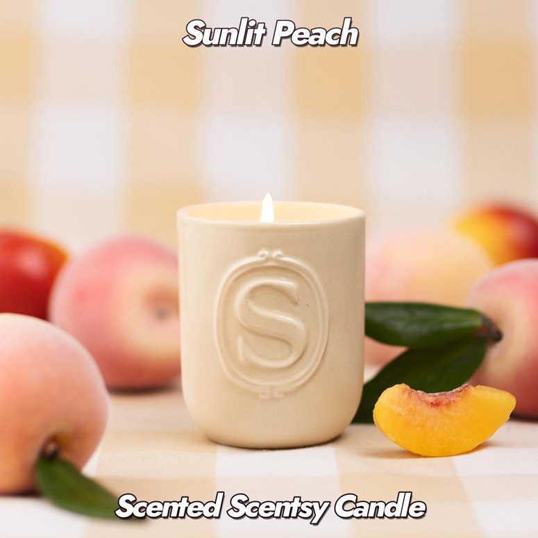Sunlit Peach Scented Scentsy Candle