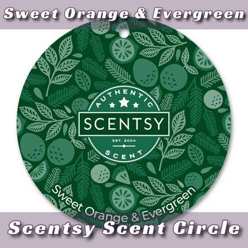 Sweet Orange and Evergreen Scentsy Scent Circle