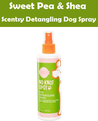 Sweet Pea and Shea Scentsy Dog Detangling Spray