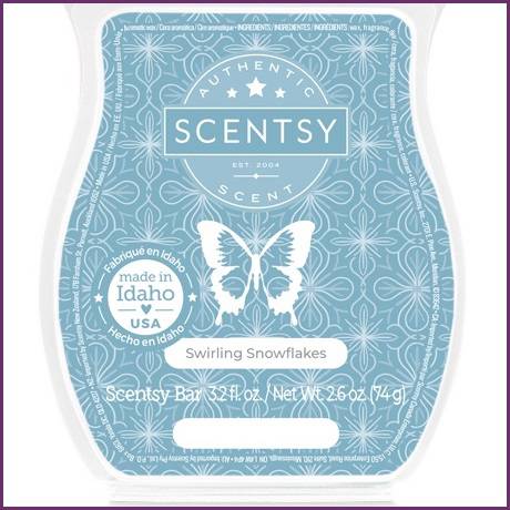 Swirling Snowflakes Scentsy Bar | Stock Closeup