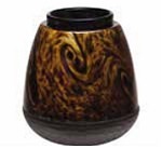 Tiger's Eye Art Glass Warmer