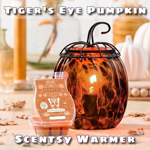 Tiger's Eye Pumpkin Scentsy Warmer