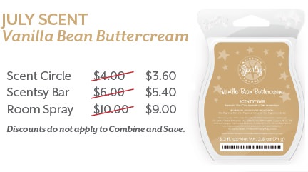 Vanilla Bean Buttercream is the July 2014 Scent Of The Month
