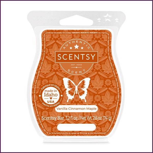 Vanilla Cinnamon Maple Scentsy Wax Bar
