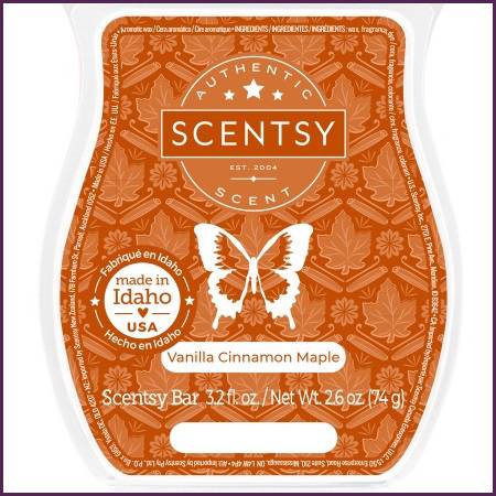 Vanilla Cinnamon Maple Scentsy Bar Melts