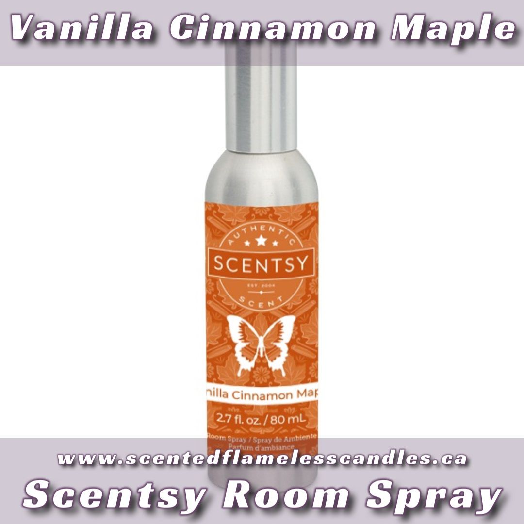 Vanilla Cinnamon Maple Scentsy Room Spray Stock Image
