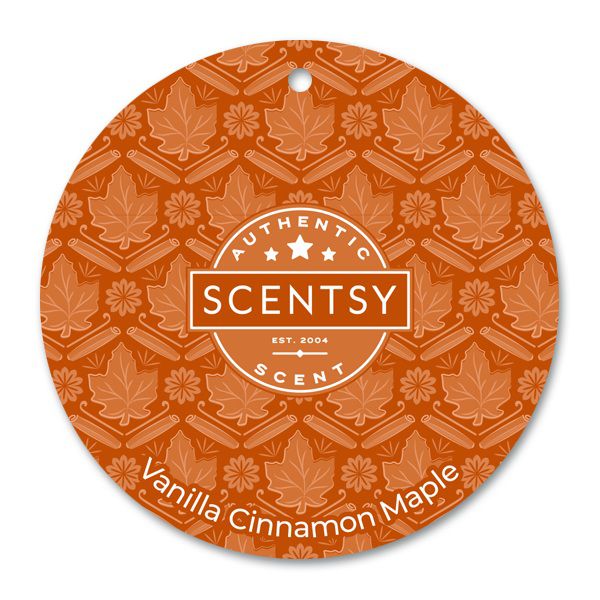 Vanilla Cinnamon Maple Scentsy Scent Circle Stock Image