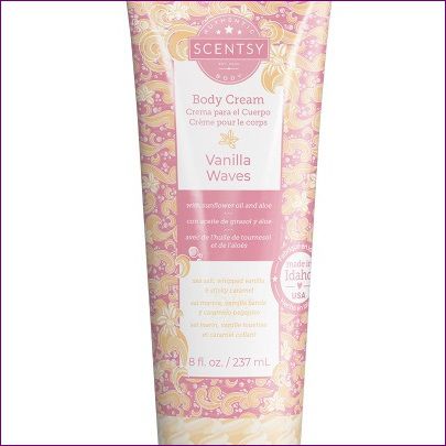 Vanilla Waves Scentsy Body Cream Closeup