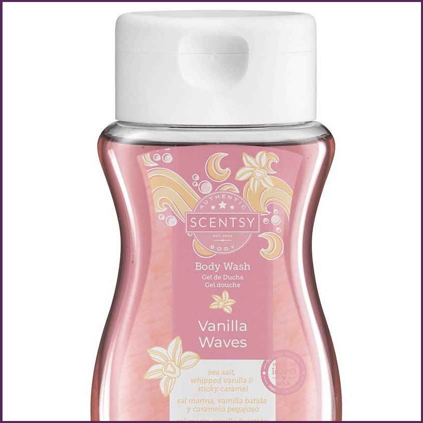 Vanilla Waves Scentsy Body Wash Closeup