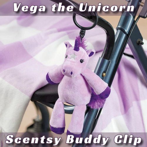 Vega the Unicorn Scentsy Buddy Clip