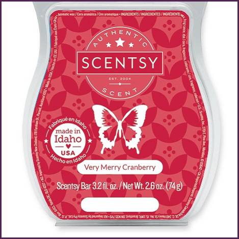 Very Merry Cranberry Scentsy Bar Melts
