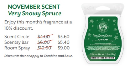 Very Snowy Spruce is the November 2014 Scent Of The Month