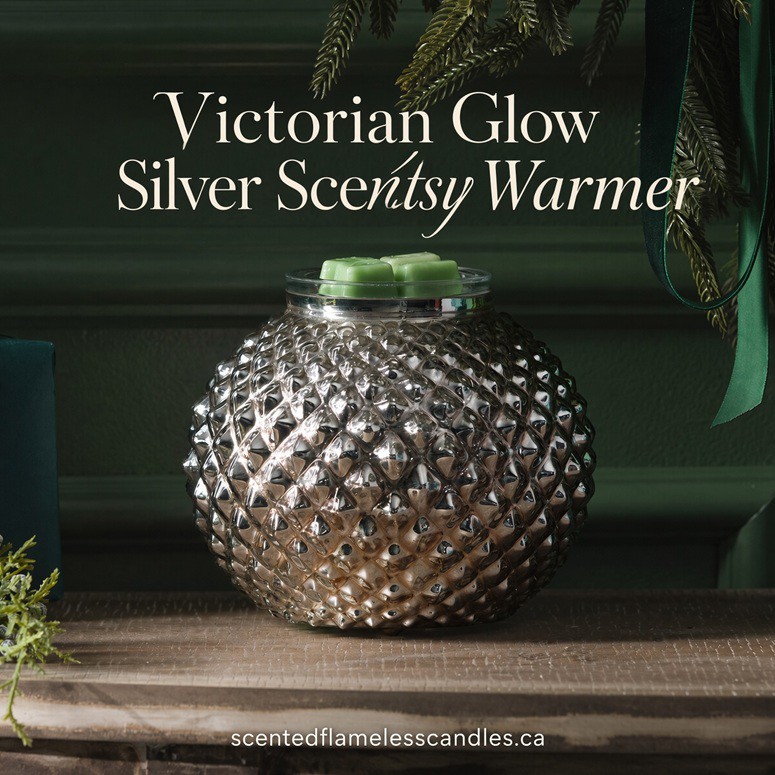 Victorian Glow Scentsy Warmer | Silver Victorian Glow Scentsy Warmer | Silver