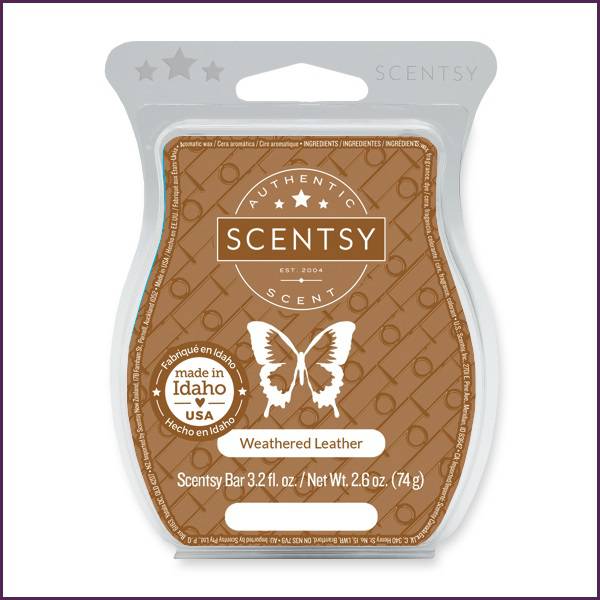 Weathered Leather Scentsy Wax Bar