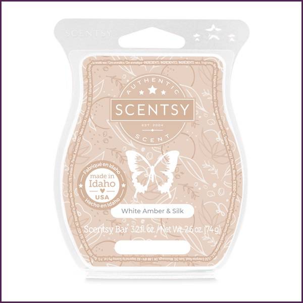 White Amber and Silk Scentsy Wax Bar