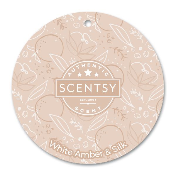 White Amber and Silk Scentsy Scent Circle