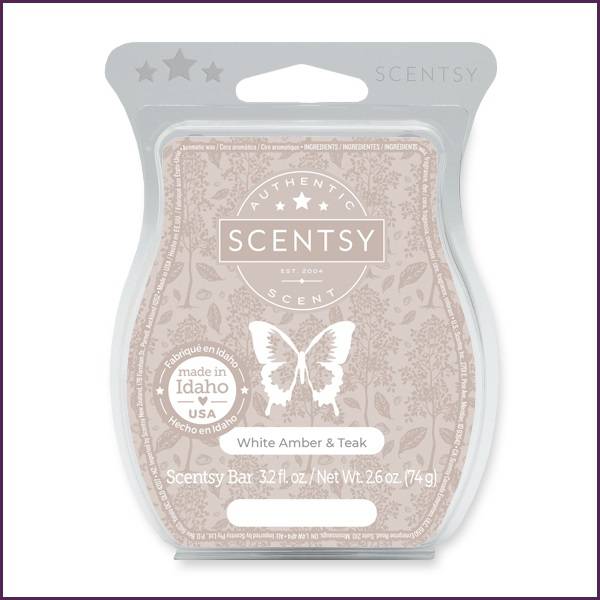 White Amber and Teak Scentsy Wax Bar