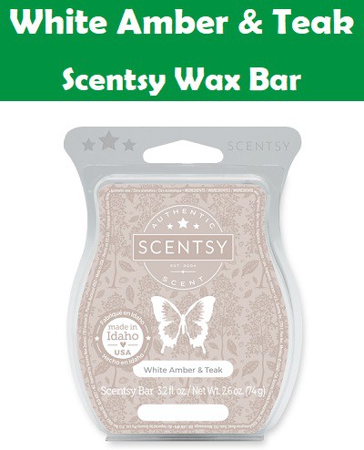 White Amber and Teak Scentsy Bar