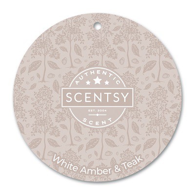White Amber and Teak Scentsy Scent Circle