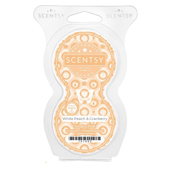 White Peach Cranberry Scentsy Pods
